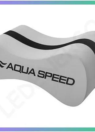 Колобашка для плавання aqua speed wave pullbuoy сірий унісекс для тренування верхньої частини тіла sku_293-26