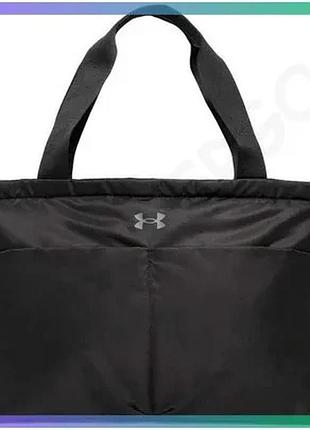 Сумка under armour studio lite tote 16l чорна жіноча спортивна сумка для повсякденного використання 45 sku_1388920-001
