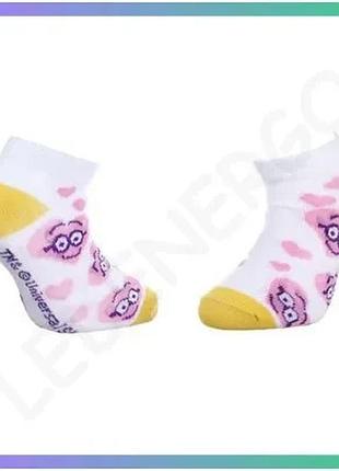 Шкарпетки minnie белые розовые для девочек 31-34 с принтом minnie дышащие комфортные sku_83890431-8
