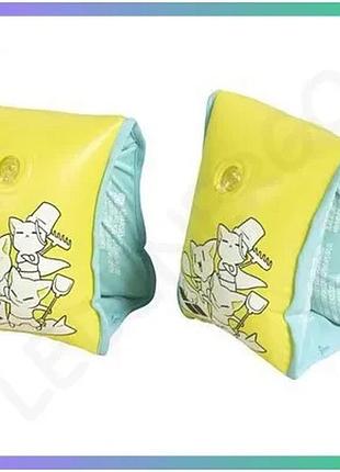 Нарукавники arena friends soft armband жовті для дітей 1-3 роки комфортні для плавання sku_95244-310