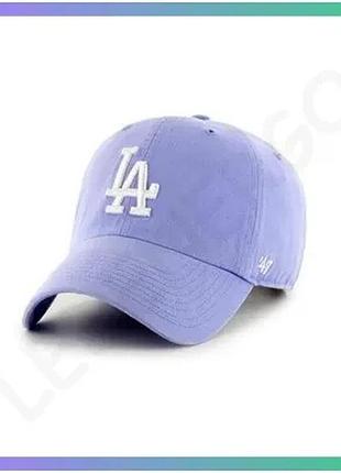 Кепка 47 brand los angeles dodgers лавандовая унисекс для активного отдыха и повседневной носки