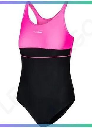 Купальник aqua speed emily 7219 черный розовый для девочек 140 см плавание спортивный костюм sku_367-19