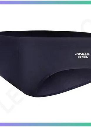 Плавки-сліпи aqua speed ares темно-синие для мужчин xl 84-90 см купальные трусы для плавания sku_597-04