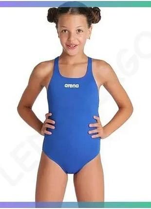 Купальник закрытый для девочек arena team swimsuit swim pro solid с защитой от uv 116 см для плавания sku_004762-720