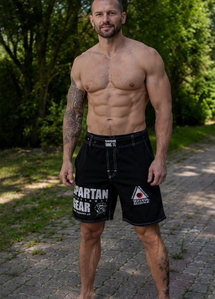 Оригинальные шорты spartan gear fight shorts mma bjj grappling m черные