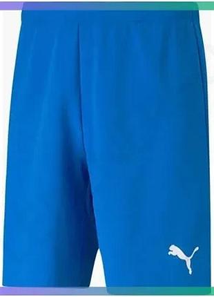 Шорти puma teamrise сині xl чоловічі футбольні шорти зі швидковисихаючого матеріалу для тренувань та в sku_704942-02