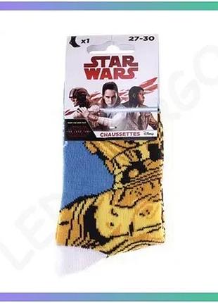 Шкарпетки star wars c_3po блакитні для дітей 27-30 повсякденні шкарпетки з принтом для хлопчиків і дів sku_83892148-3