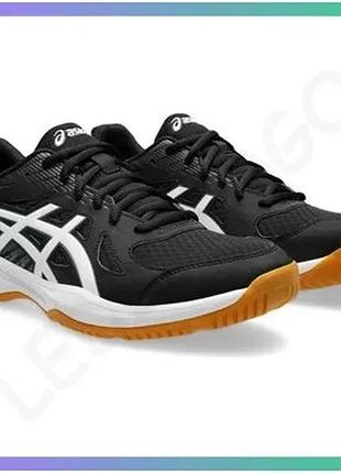 Кроссовки asics upcourt 6 черные для сквоша 46,5 удобные спортивные кроссовки для мужчин sku_1071a104-001