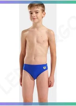 Плавки arena bright swim briefs для мальчиков синий желтый 152 см детские купальные шорты для бассейна sku_006724-803