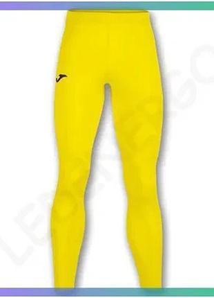 Термоштаны joma brama academy желтые l-xl термобелье для мужчин для спорта и тренировок sku_101016.900