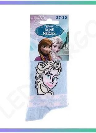Шкарпетки princess elsa світло-блакитний 31-34 для дітей дихаючі шкарпетки з принтом для повсякденного sku_83841644-4