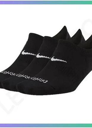 Шкарпетки nike everyday plus cush footie чорні для жінок 34-38 спортивні анатомічні шкарпетки sku_dh5463-904