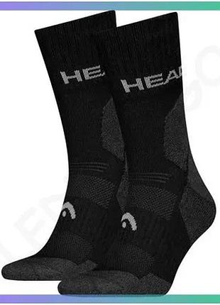 Шкарпетки head hiking all climates crew 2p чорні чоловічі 43-46 для походів та активного відпочинку sku_701229024-001