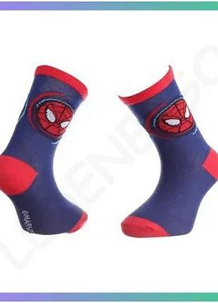Шкарпетки spider man tete spiderman с принтом для детей 19-22 синего цвета 64% хлопок 1 пара sku_43890147-8