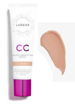 Тональний крем lumene cc cream spf 20 tan, 30 мл