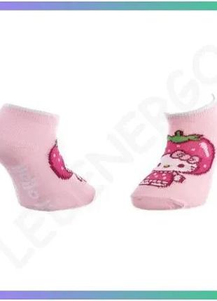 Шкарпетки hello kitty рожеві дитячі 35-38 з принтом для комфортного повсякденного носіння sku_83890528-2