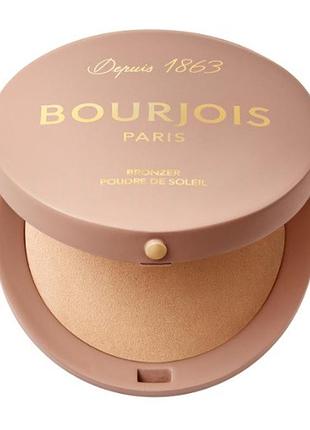 Бронзер для лица bourjois maxi round pot bronzer 001 - light medium, 2.5 г
