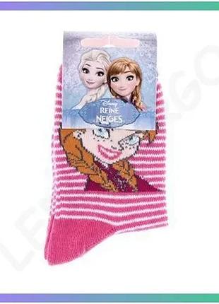 Шкарпетки frozen elsa рожеві для дітей 19-22 повсякденні дихаючі шкарпетки з принтом мультфільму sku_43890747-2