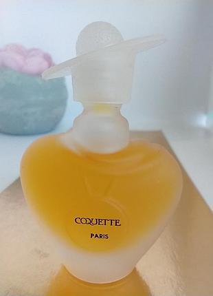 Coquette by coquette paris редкая коллекционная винтажная миниатюра, edp, 7,5 ml