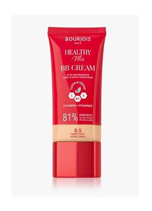 Тональна основа bourjois healthy mix bb cream 0,5 warm ivory, 30 мл