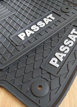 Килимки в салон volkswagen passat b7 b8 usa (2011-2019) оригінальні резинові oem style