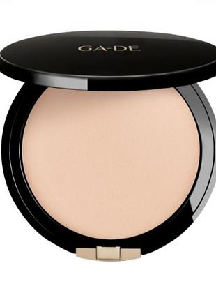 Стійка компактна пудра із дзеркалом ga-de rich & moist pressed powder spf 15 - 011, 10 г