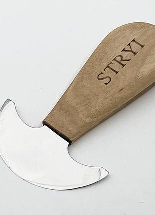 Ніж для шкіри круглий stryi profi 108мм ергономічний для майстрів шкіряної справи різак