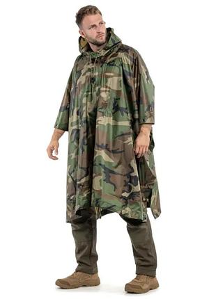 Дождевик raincoat камуфляж d -1 • тактичний дощовик камуфляж плащ-намет пончо з капюшоном