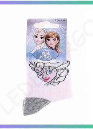 Детские носки frozen anna пурпурные серые размер 19-22 для девочек комфортабельные шкарпетки sku_43890747-3