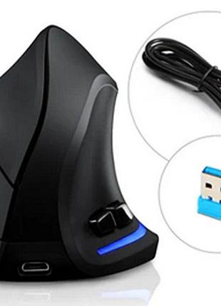 Бездротова акумуляторна вертикальна мишка lefon f35
