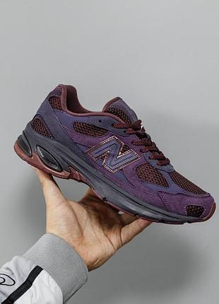 Фиолетовые кроссовки унисекс new balance 2010 purple х нью беланс 42