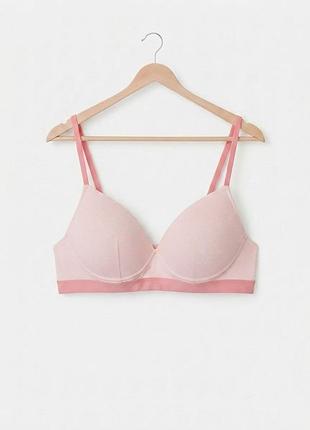 Ущільнений бюстгальтер без кісточок бавовняний бавовна m&s collection 65d 75aa 75a