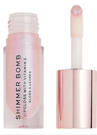 Блиск для губ makeup revolution shimmer bomb lip gloss light beam, 4.6 г