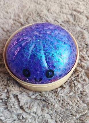 Антистресс пельмень в пароварке с глитером и орбизом squishy dumpling stress ball glitter & orbeez сквиш 1шт (9см)