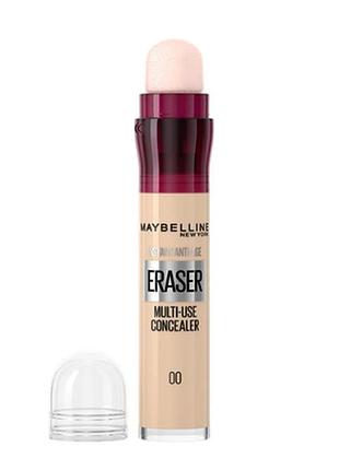 Консилер для лица maybelline new york instant eraser multi-use concealer 00 ivory, 6.8 мл