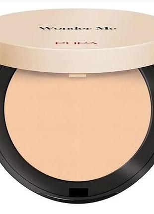 Компактна пудра для обличчя pupa wonder me powder-no-powder, 010 ivory, 6.5 г