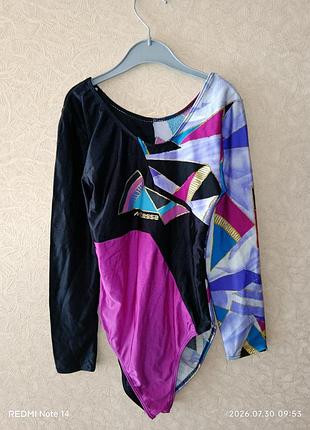 Гімнастичний купальник multessa sportswear з довгим рукавом (на зріст140-155/розмір 40)