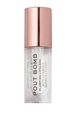 Блиск для губ makeup revolution pout bomb plumping lipgloss glaze, 4.6 г