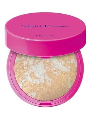Хайлайтер для обличчя pupa night heroes highlighter hypnotic shine, 2 г