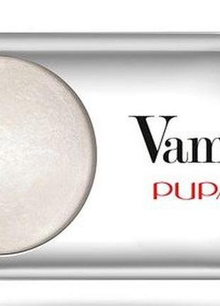 Тіні для повік pupa vamp eyeshadow wet & dry 401 white show, 1.5 г