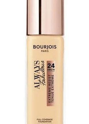 Тональна основа для обличчя bourjois always fabulous 24h extreme resist spf 20, 120 ivory clair, 30 мл