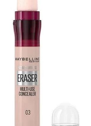 Консилер для лица maybelline new york instant eraser multi-use concealer 03 fair, 6.8 мл