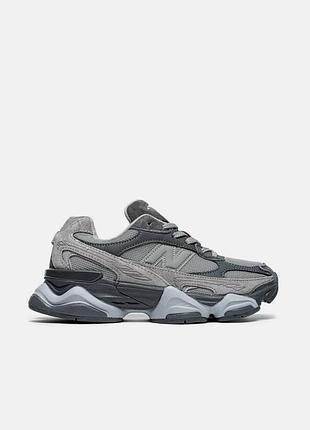 Сірі кросівки унісекс new balance 9060r new grey х нью беланс 42