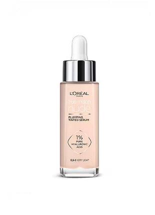 Гіалуронова тональна сироватка l’oréal paris true match nude 0.5-2 very light, 30 мл