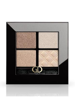 Тіні для вік 4-х кольорові ga-de idyllic eye shadow № 24 beige glam, 7г
