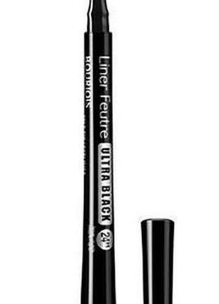 Подводка-фломастер для глаз bourjois liner feutre ультра черная, 0.8 мл