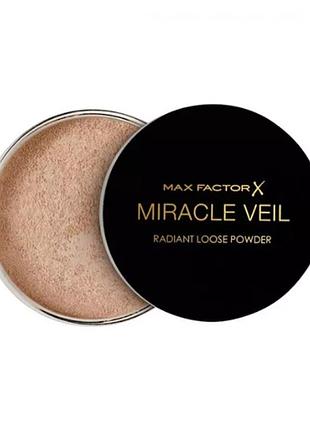 Розсипчаста пудра max factor miracle veil radiant loose powder, 4 г