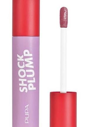 Блиск для губ з миттєвим об'ємом pupa shock plump lip gloss 004 - cherry cola, 5 мл