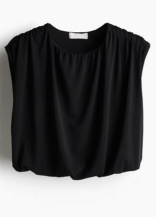 Укорочений кроп топ футболка h&m