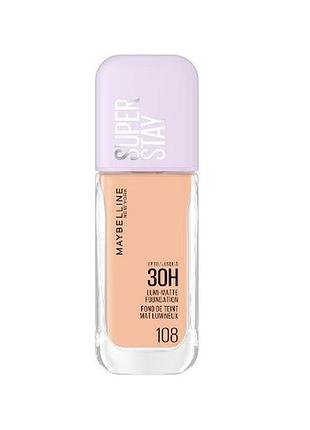 Стійка тональна основа maybelline new york super stay lumi-matte 108, 35 мл